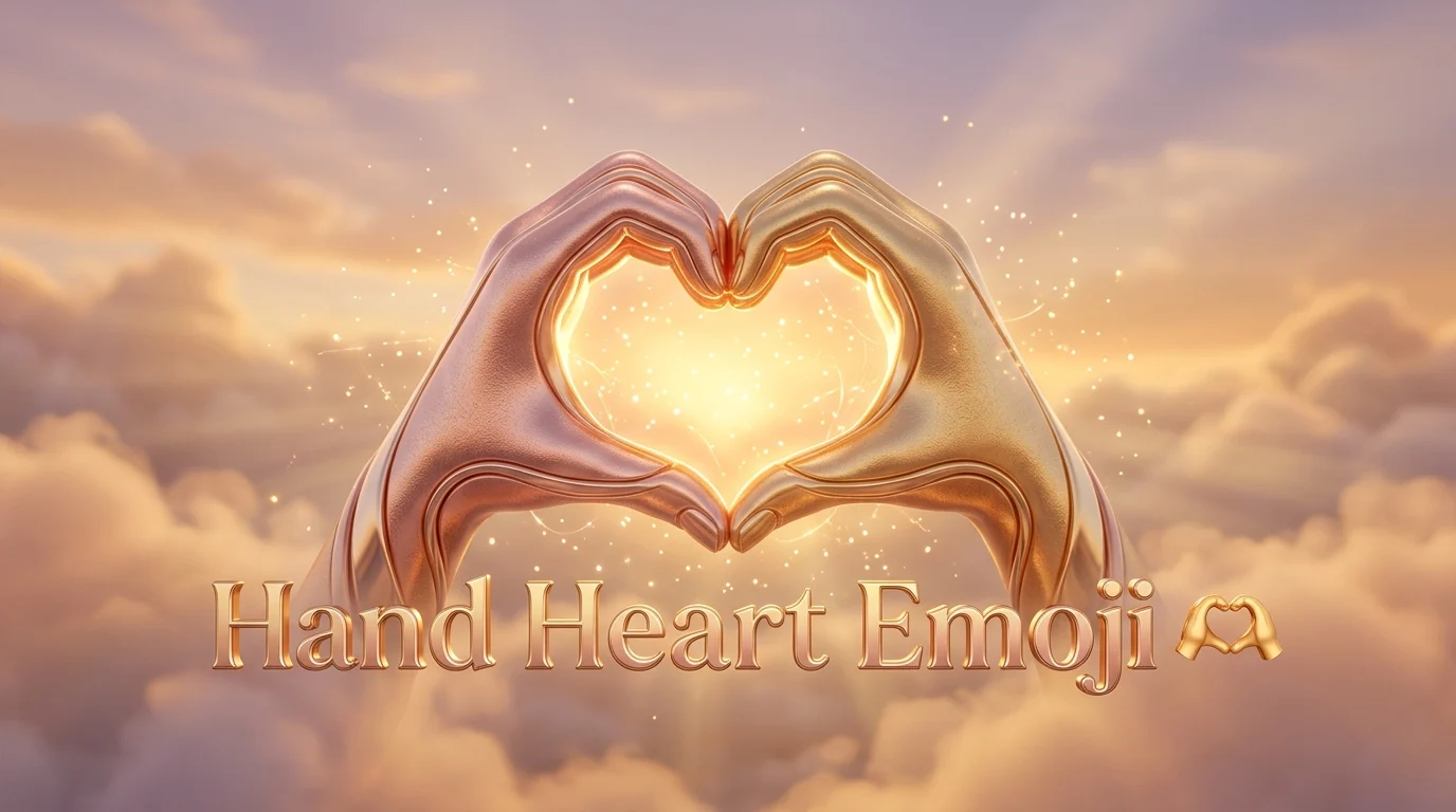 hand heart emoji