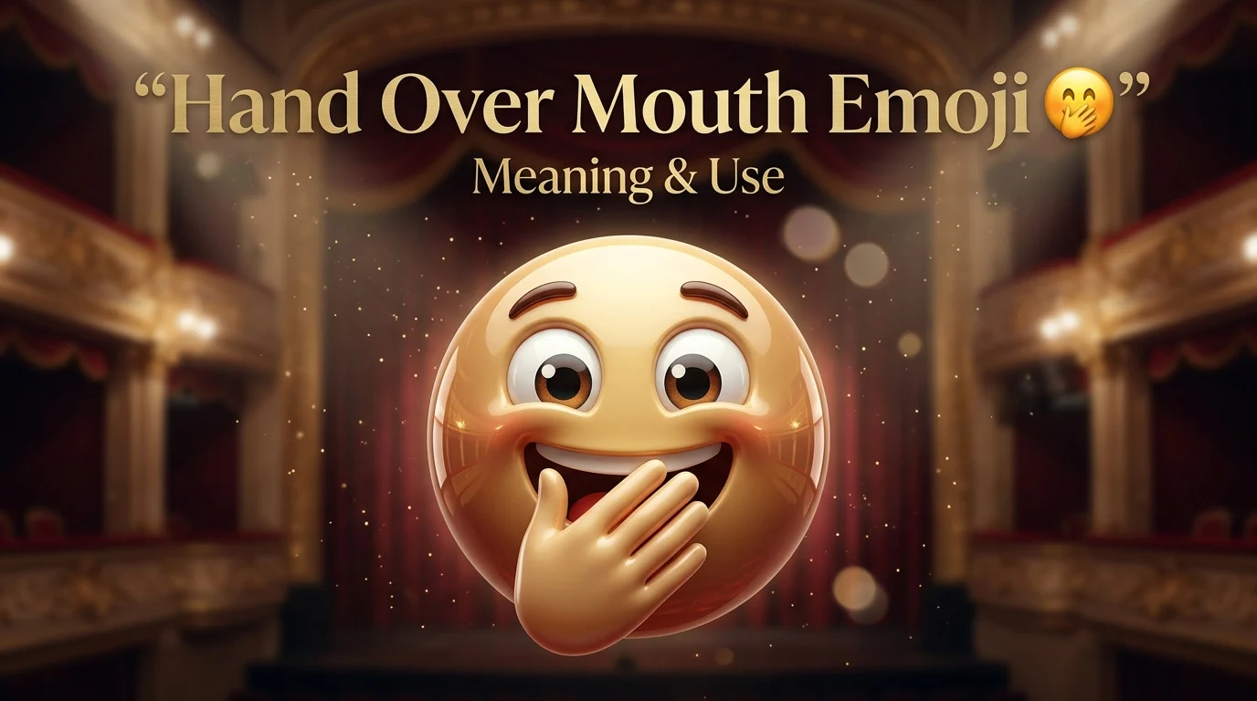 hand over mouth emoji