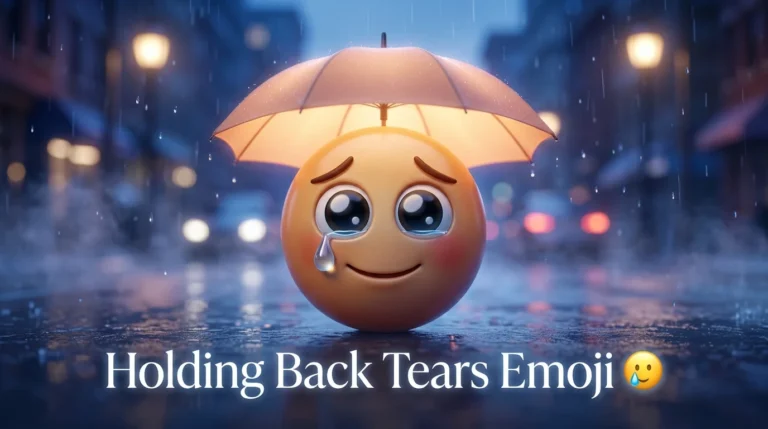 holding back tears emoji