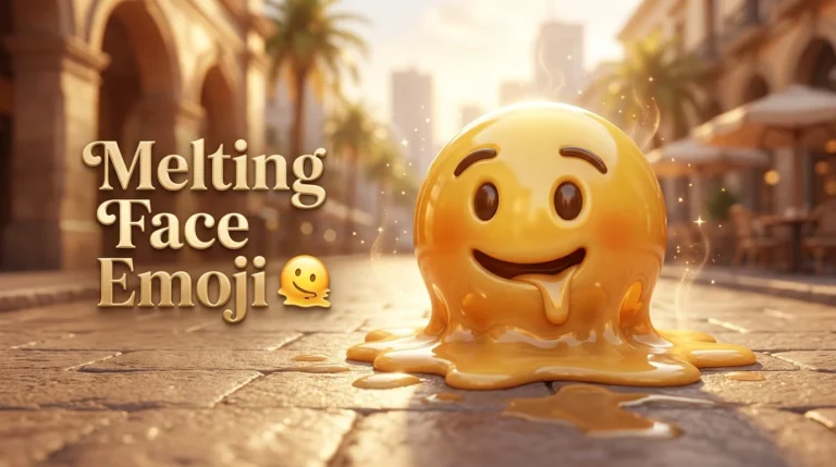 melting face emoji