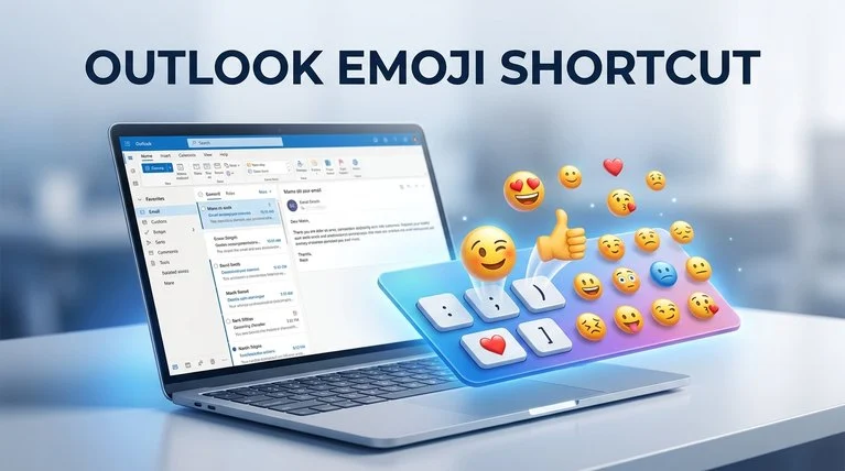 outlook emoji shortcut