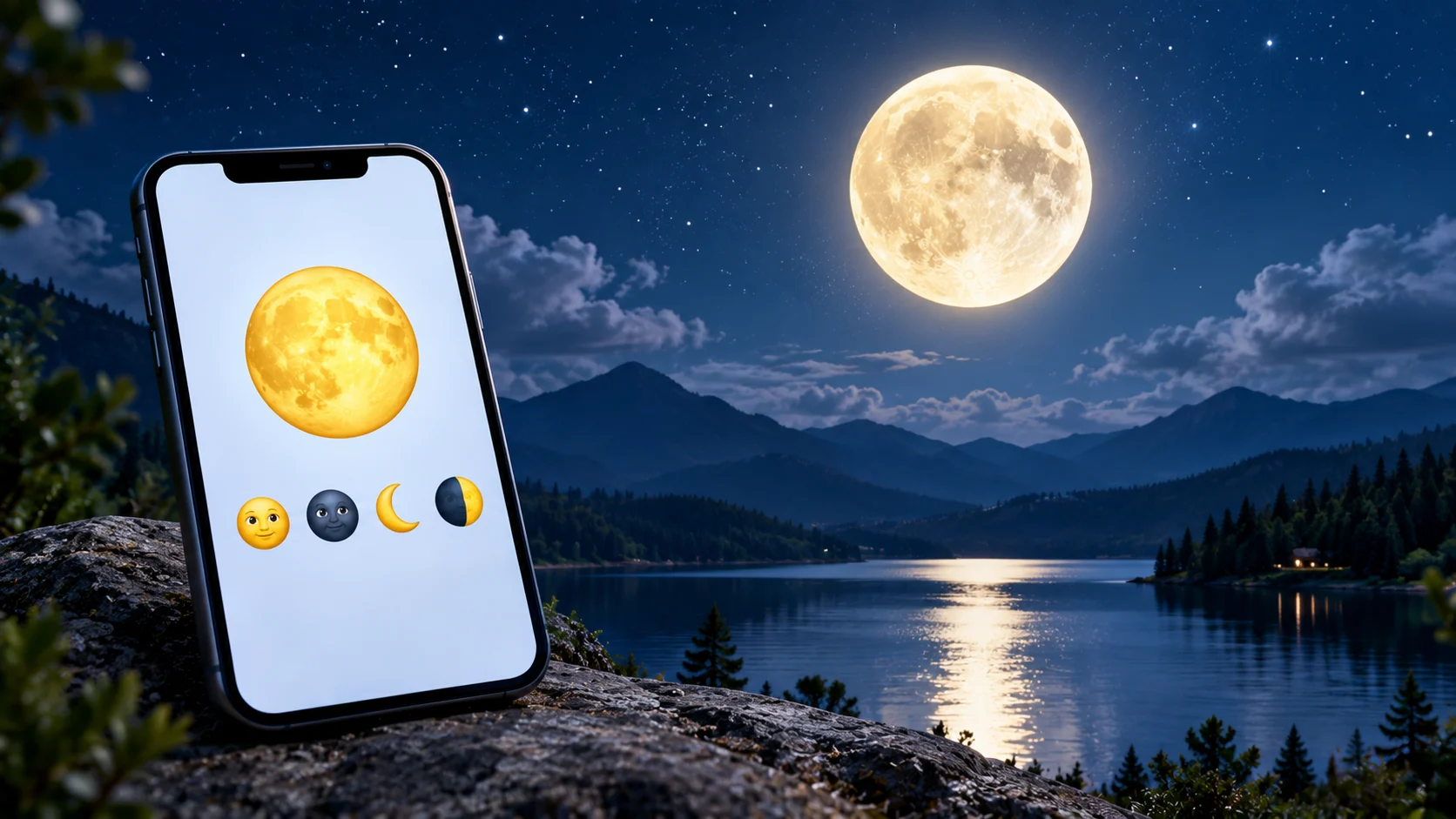 full moon emoji