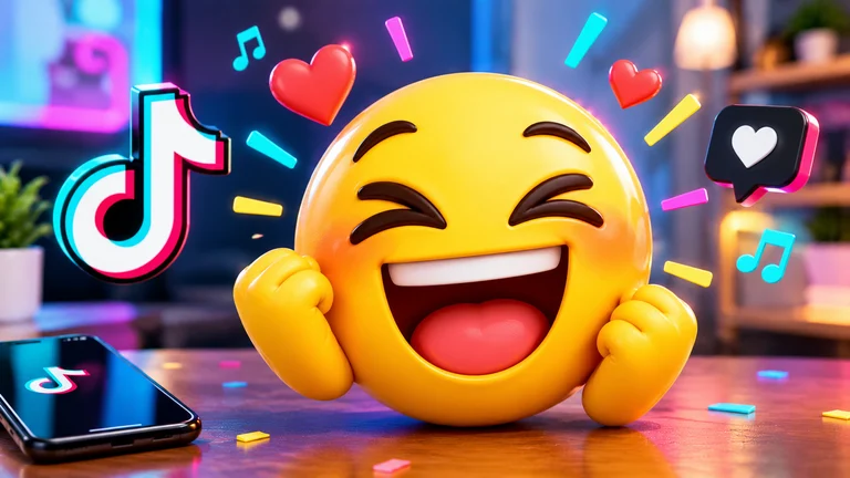happy tiktok emoji