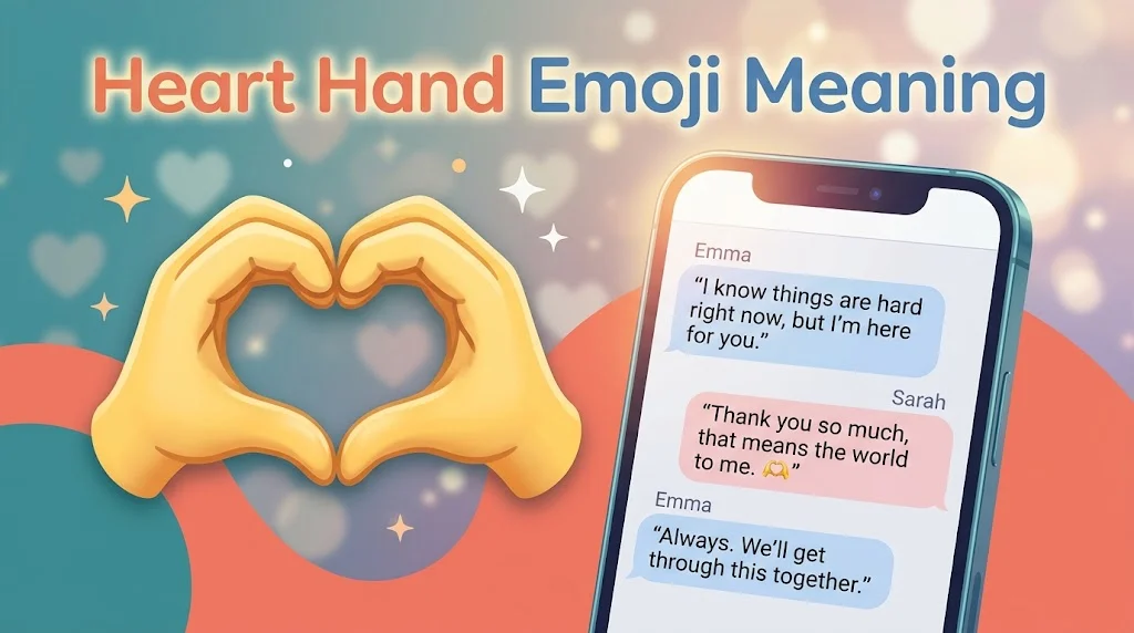 heart hand emoji