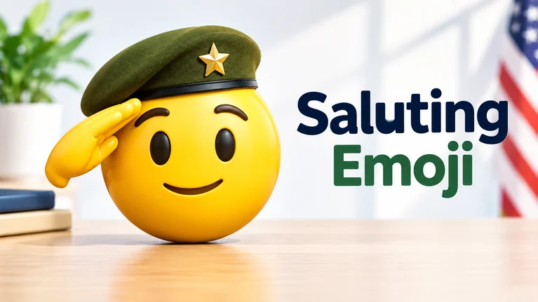 saluting emoji