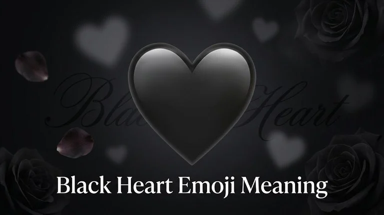 what does the black heart emoji mean