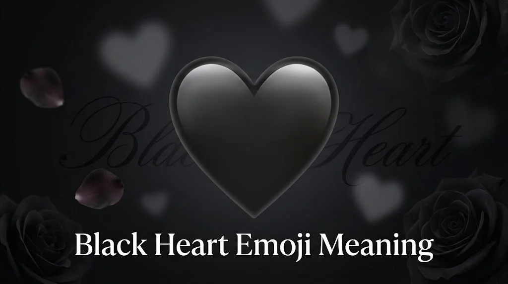 what does the black heart emoji mean