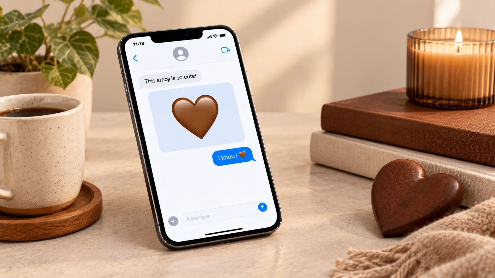 brown heart emoji meaning