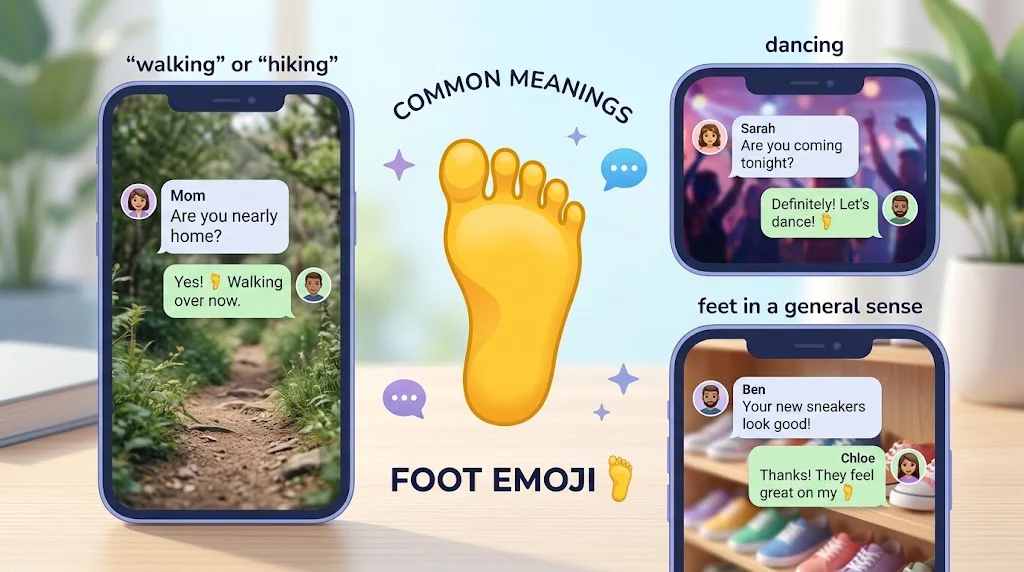 foot emoji