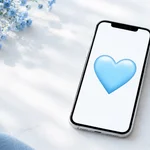 light blue heart emoji