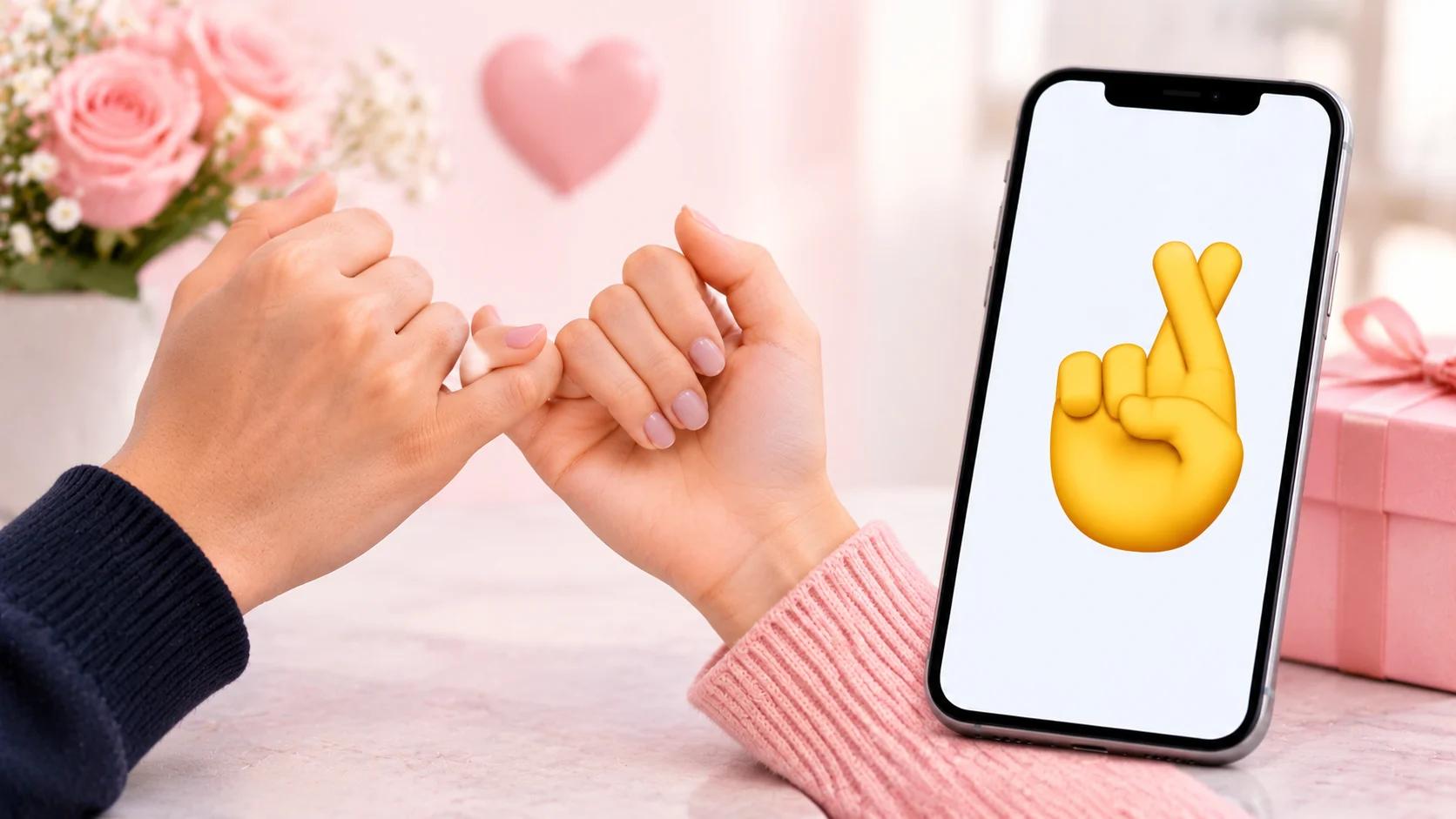 pinky promise emoji