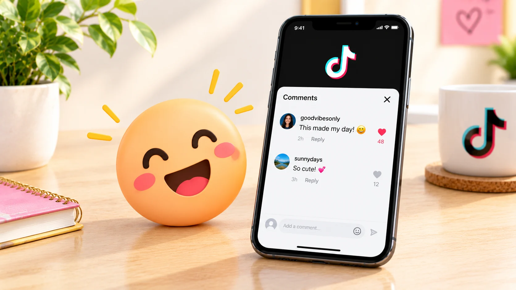 tiktok happy emoji