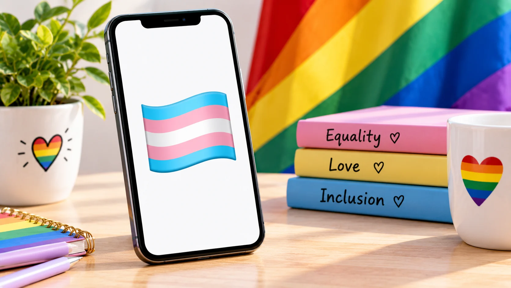 trans flag emoji